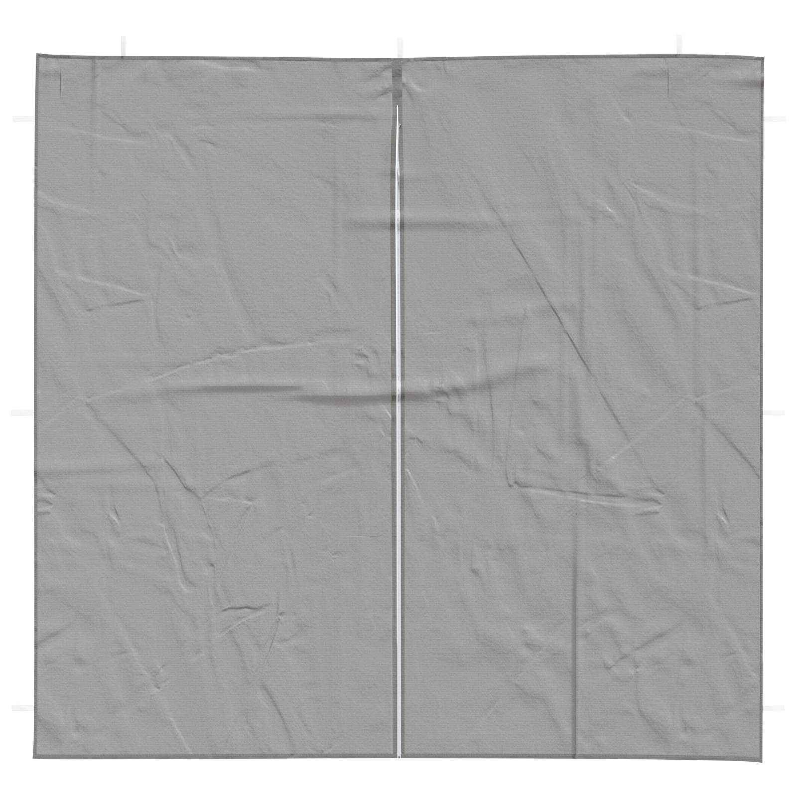 Party Zelt Seitenteil 2 pcs Hellgrau 200 x 195 cm PE und Stahl