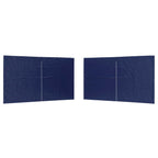 Party Zelt Seitenteil 2 pcs Blau 400 x 195 cm PE und Stahl