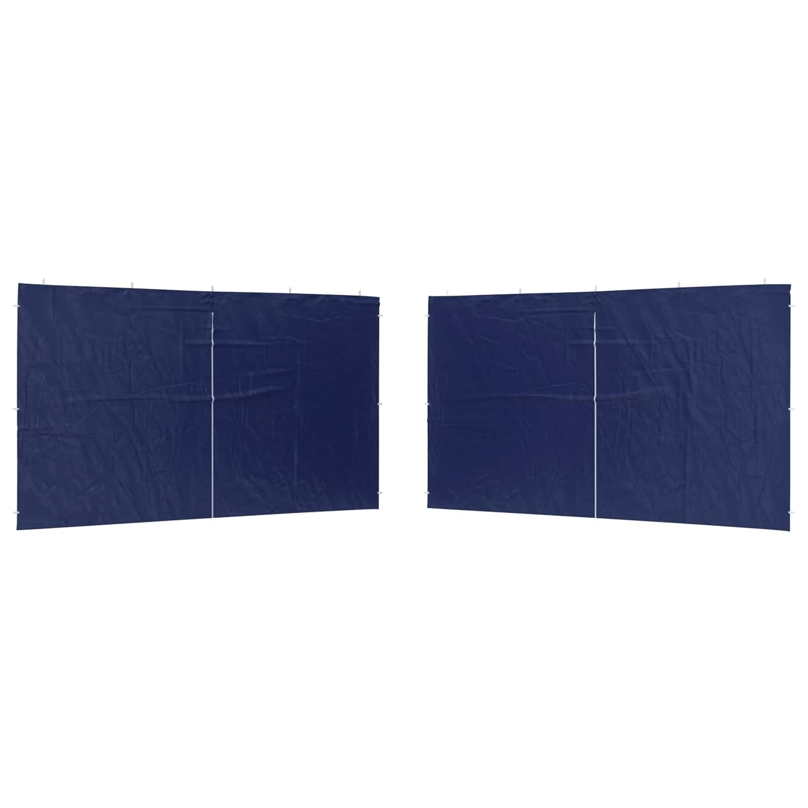 Party Zelt Seitenteil 2 pcs Blau 400 x 195 cm PE und Stahl