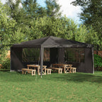 Party Zelt Seitenteil 2 pcs 400 x 195 cm Anthrazit PE und Stahl