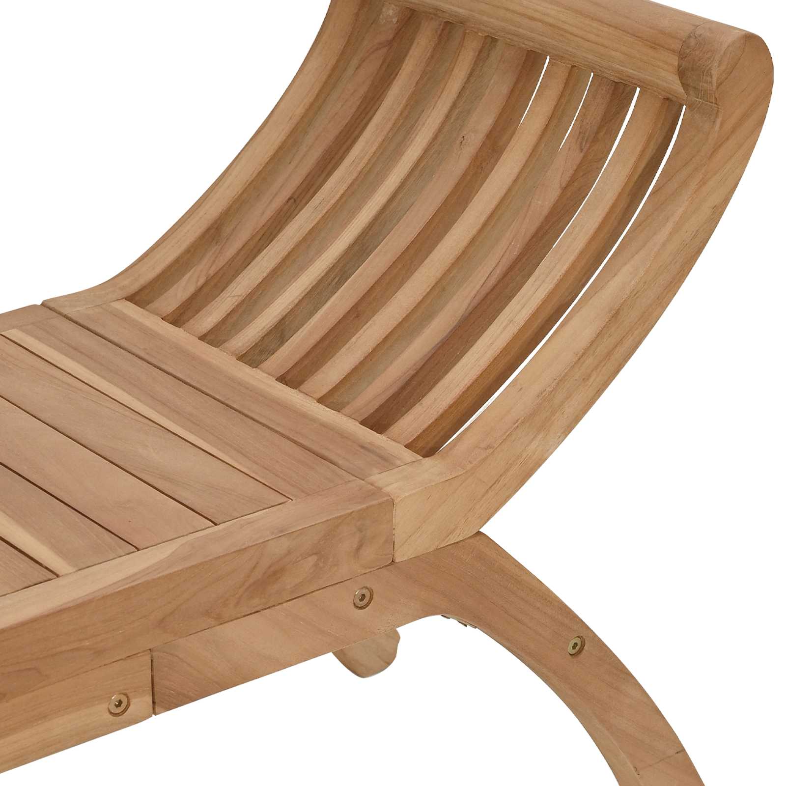 Gartenbank 2-Sitzanzahl 126 cm Massivholz Teak Natur