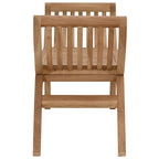 Gartenbank 2-Sitzanzahl 126 cm Massivholz Teak Natur