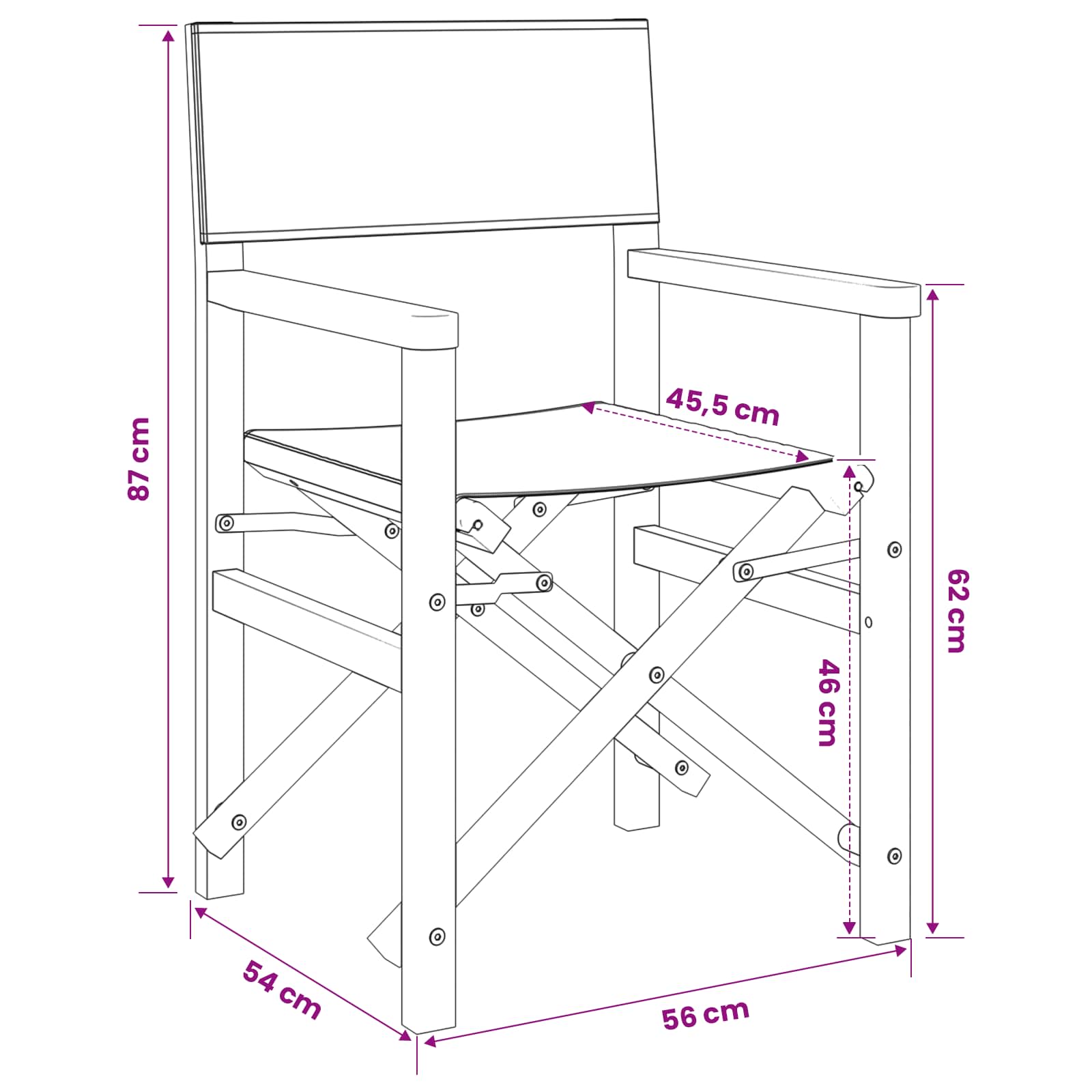 Esszimmerstuhl Braun und Hellgrau 56 x 54 x 87 cm
