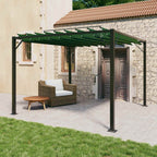 Gazebo mit Lamellen-Dach Grün 3 x 3 x 2,14 m