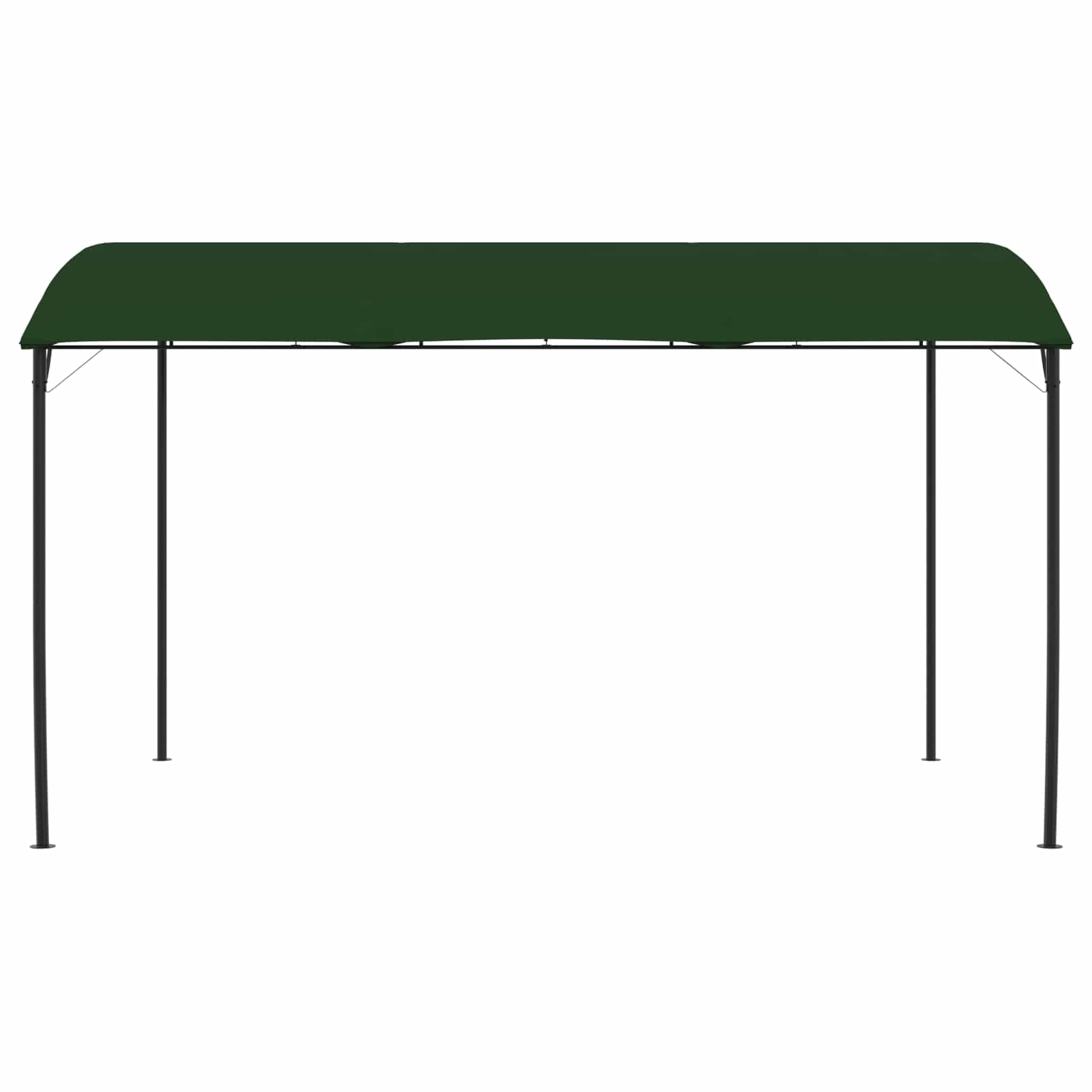 Pavillon 4 x 3 x 2,55 m Grün Stoff und Aluminium 180 gsm