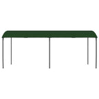 Pavillon 6 x 3 x 2,55 m Grün Stoff und Aluminium 180 gsm