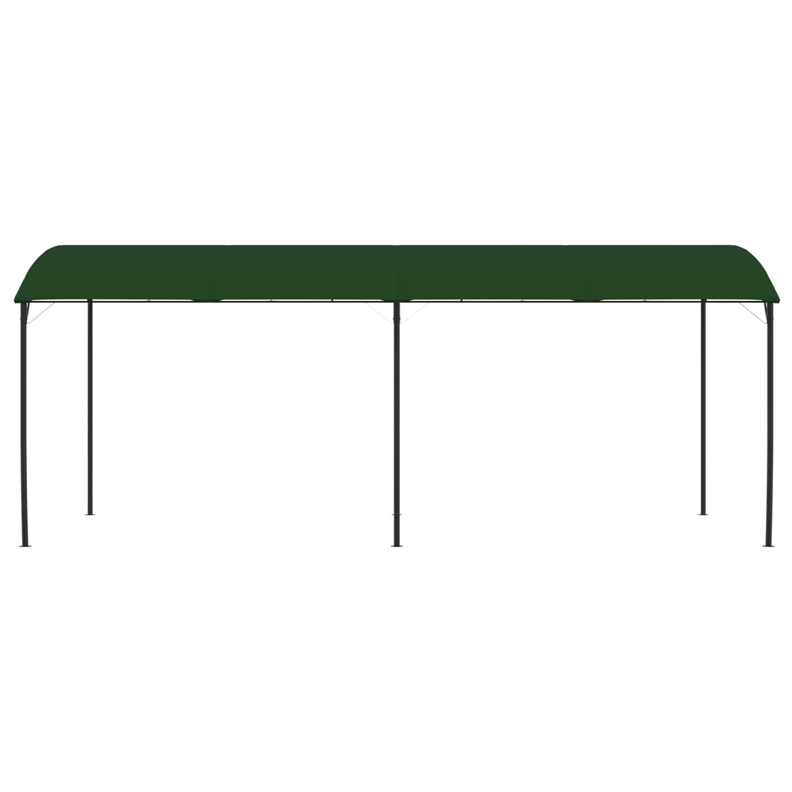 Pavillon 6 x 3 x 2,55 m Grün Stoff und Aluminium 180 gsm