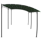 Pavillon 6 x 3 x 2,55 m Grün Stoff und Aluminium 180 gsm