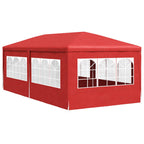 Party-Zelt 600 x 300 x 255 cm Rot PE und Stahl