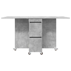 Esstisch 2 pcs 140 x 80 x 77 cm Holzwerkstoff Betongrau