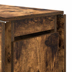 Esstisch 2 pcs 140 x 80 x 77 cm Holzwerkstoff Geräucherte Eiche