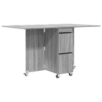 Esstisch 2 pcs 140 x 80 x 77 cm Holzwerkstoff Grau Sonoma