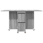 Esstisch 2 pcs 140 x 80 x 77 cm Holzwerkstoff Grau Sonoma