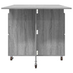 Esstisch 2 pcs 140 x 80 x 77 cm Holzwerkstoff Grau Sonoma