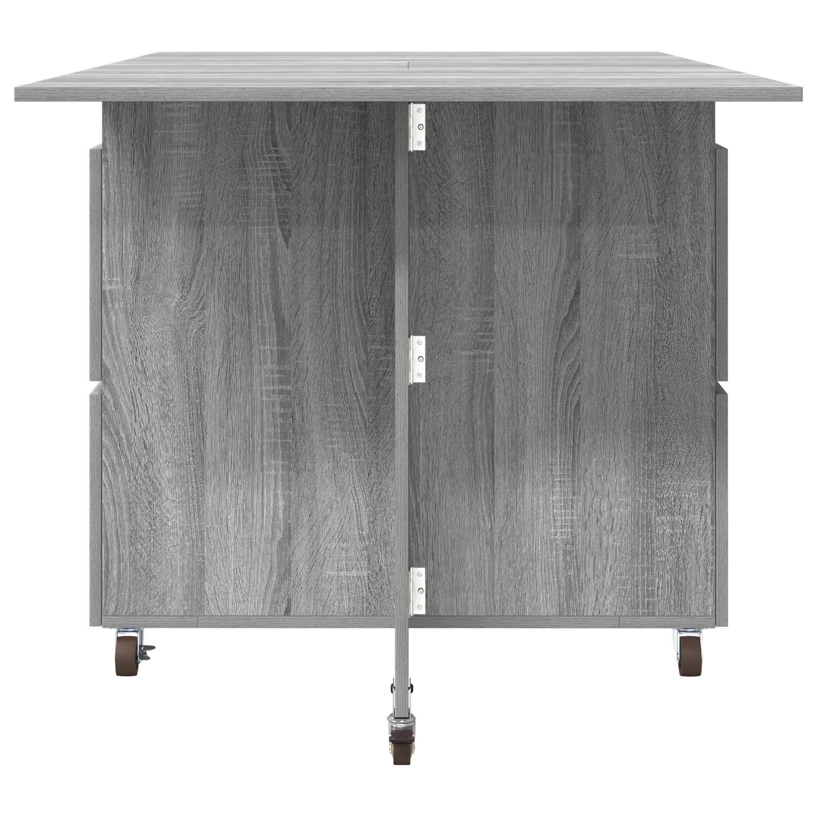 Esstisch 2 pcs 140 x 80 x 77 cm Holzwerkstoff Grau Sonoma