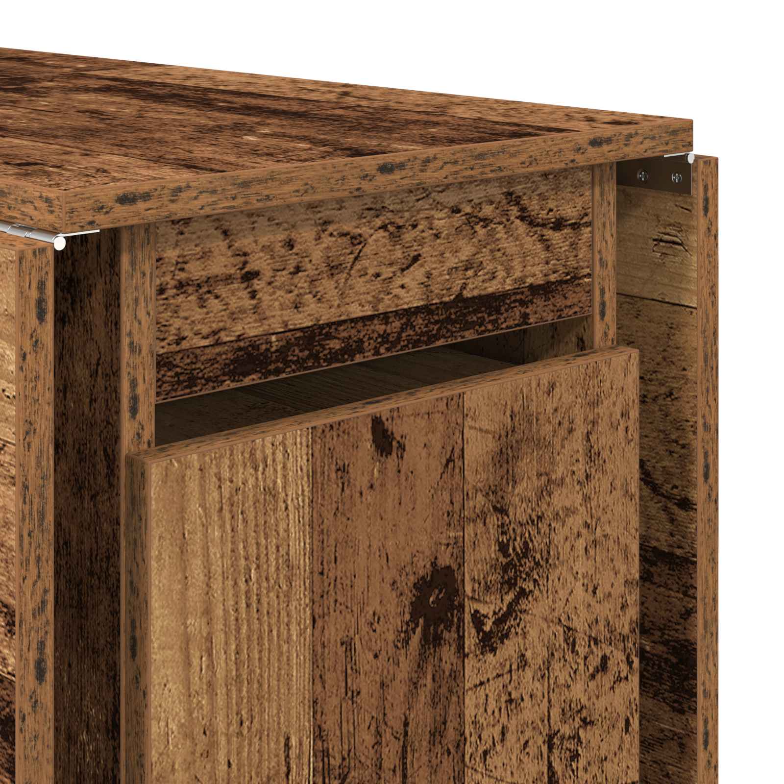 Esstisch 2 pcs 140 x 80 x 77 cm Holzwerkstoff Altholz