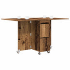 Esstisch 2 pcs 140 x 80 x 77 cm Holzwerkstoff Altholz