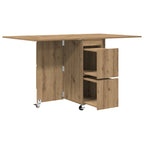 Esstisch 2 pcs 140 x 80 x 77 cm Holzwerkstoff Artisan-Eiche