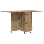 Esstisch 2 pcs 140 x 80 x 77 cm Holzwerkstoff Artisan-Eiche