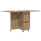 Esstisch 2 pcs 140 x 80 x 77 cm Holzwerkstoff Artisan-Eiche