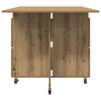 Esstisch 2 pcs 140 x 80 x 77 cm Holzwerkstoff Artisan-Eiche