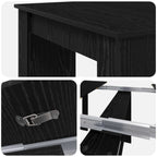 Esstisch 180 x 85 x 75 cm Holzwerkstoff Schwarze Eiche