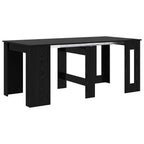 Esstisch 180 x 85 x 75 cm Holzwerkstoff Schwarze Eiche