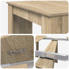 Esstisch 180 x 85 x 75 cm Holzwerkstoff Sonoma-Eiche