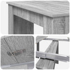 Esstisch 180 x 85 x 75 cm Holzwerkstoff Grau Sonoma