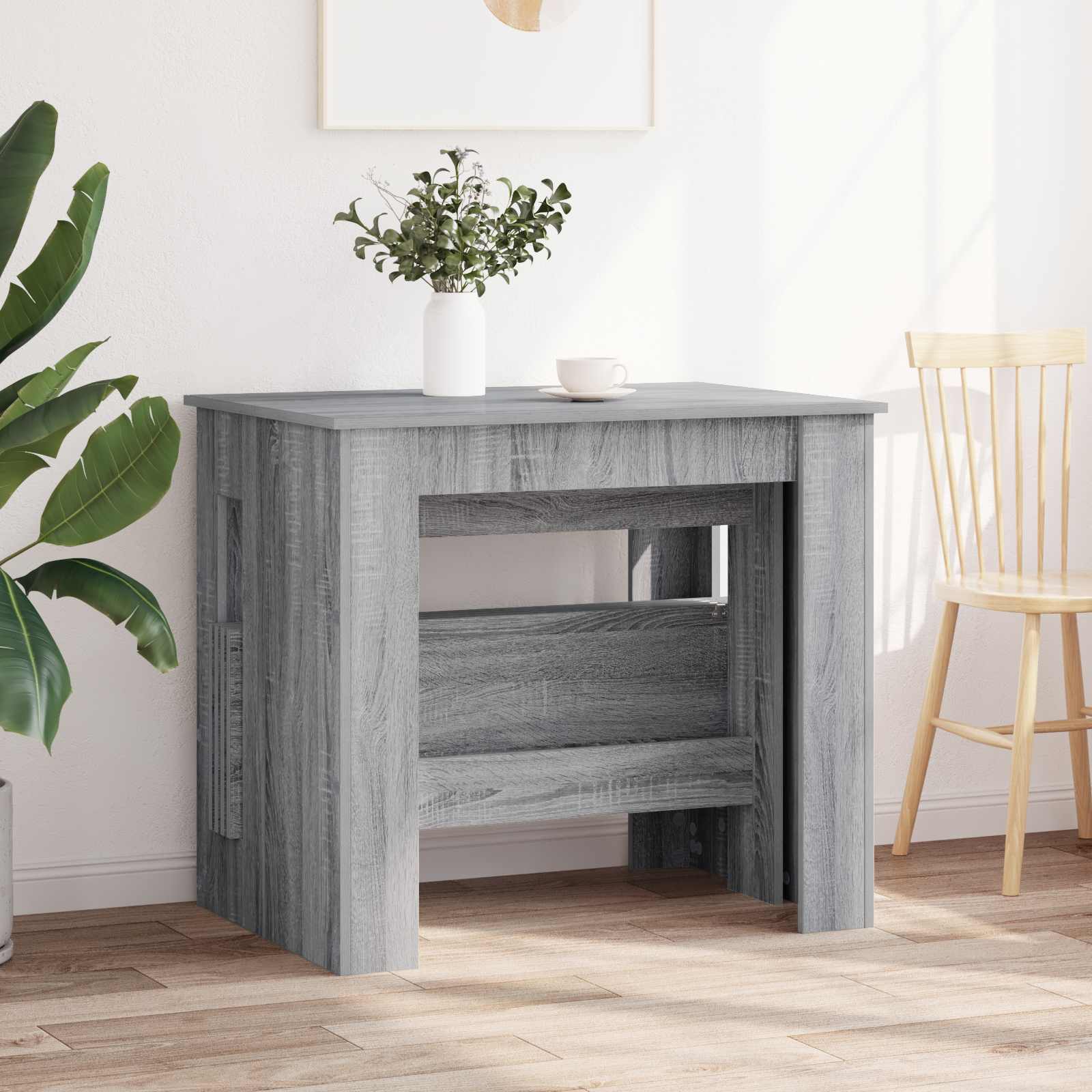 Esstisch 180 x 85 x 75 cm Holzwerkstoff Grau Sonoma