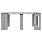 Esstisch 180 x 85 x 75 cm Holzwerkstoff Grau Sonoma
