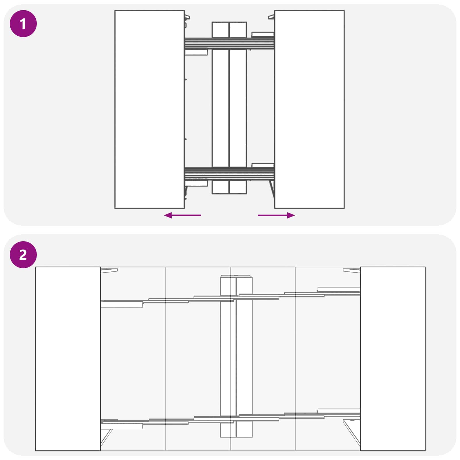Esstisch 180 x 85 x 75 cm Holzwerkstoff Grau Sonoma