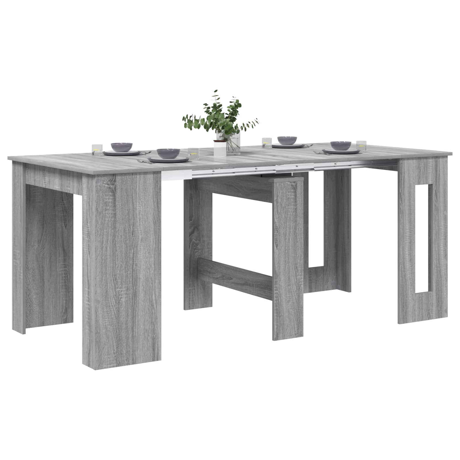 Esstisch 180 x 85 x 75 cm Holzwerkstoff Grau Sonoma