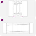 Esstisch 240 x 85 x 75 cm Holzwerkstoff Grau Sonoma