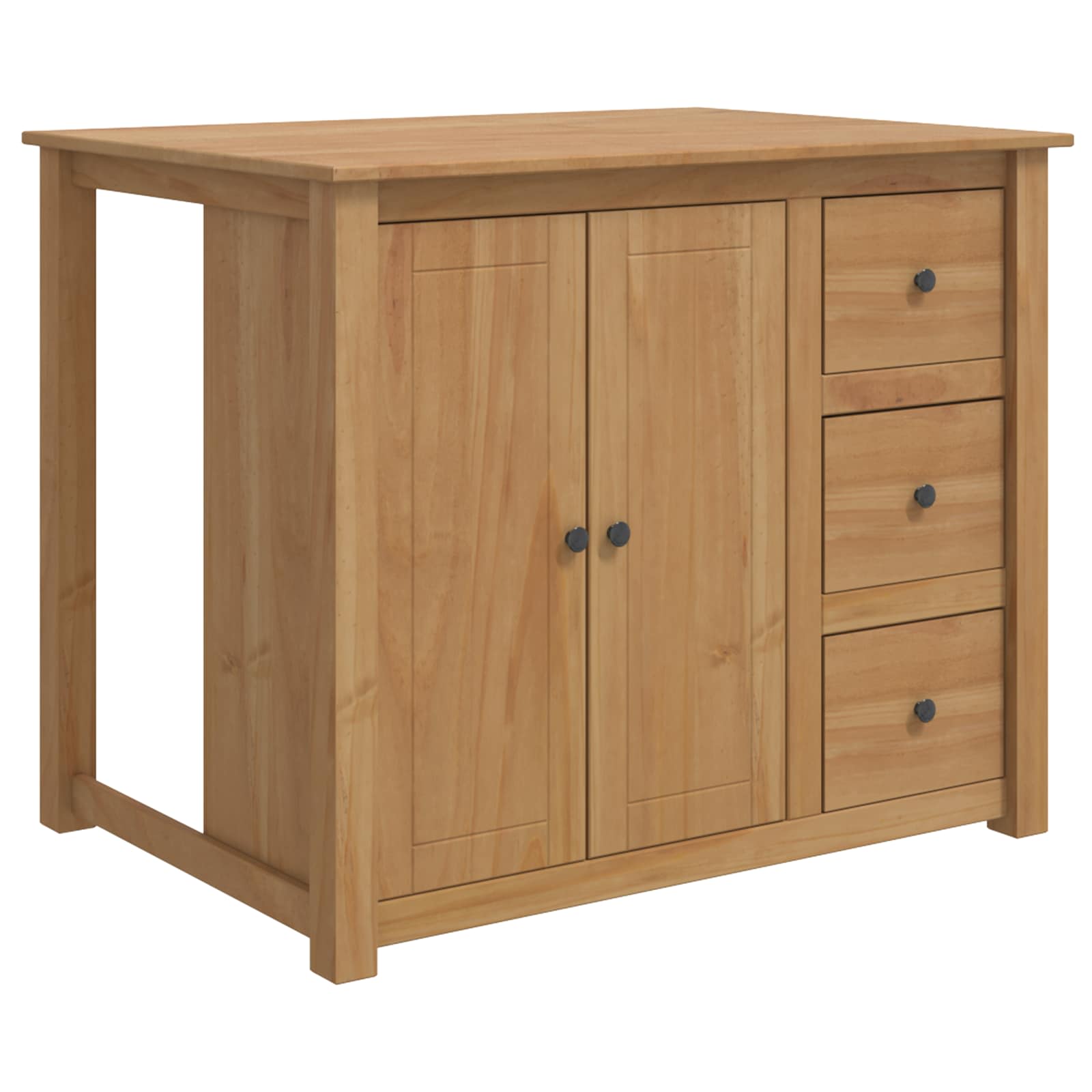 Küchentrolley mit Tür PANAMA 2 pcs Honigwachs 112 x 77 x 90 cm