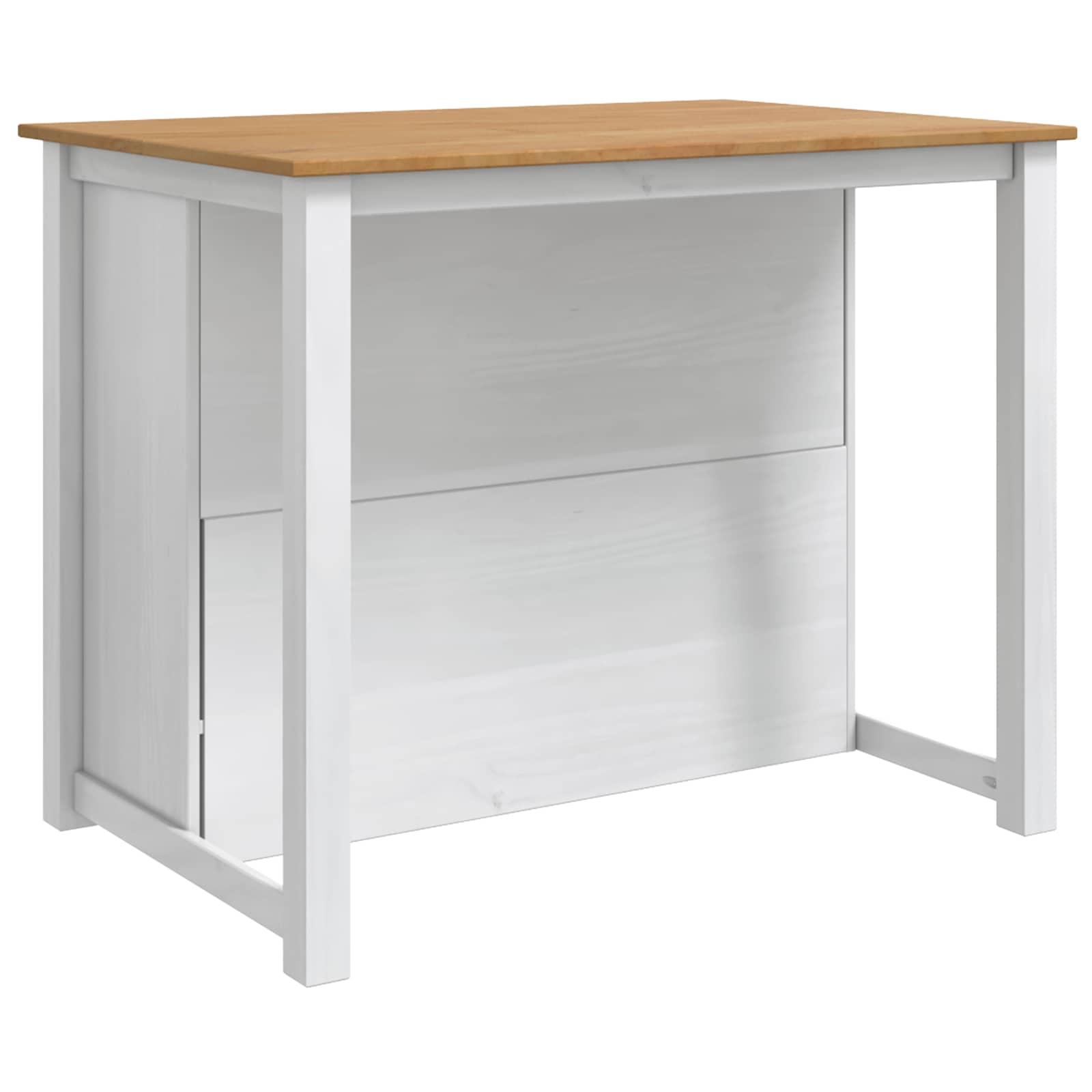 Küchentrolley PANAMA 2 pcs Weiß und Honigwachs 112 x 77 x 90 cm