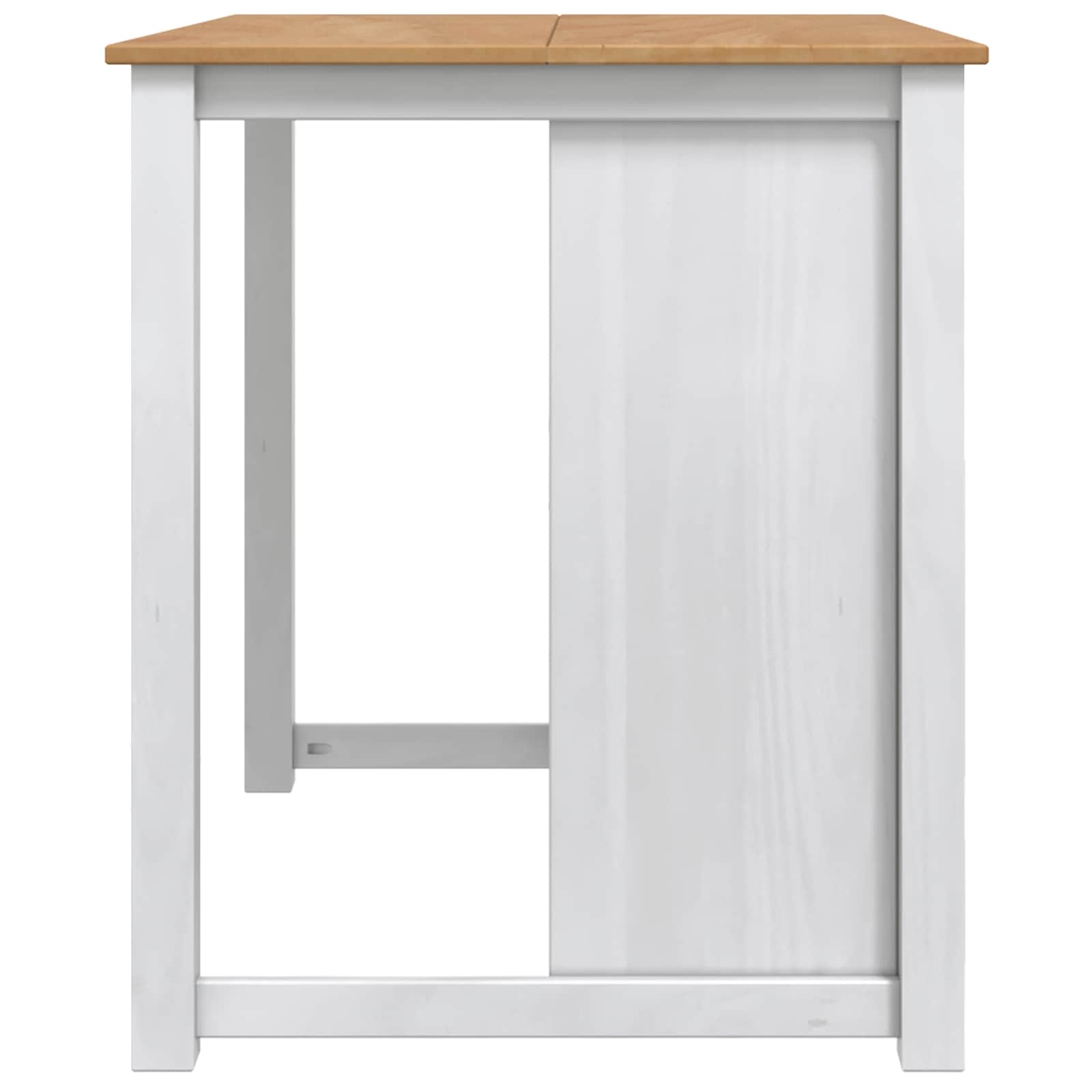 Küchentrolley PANAMA 2 pcs Weiß und Honigwachs 112 x 77 x 90 cm