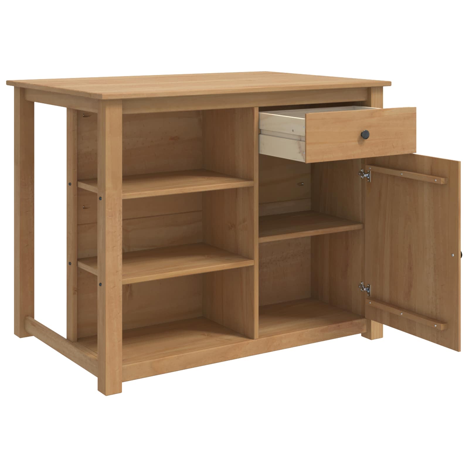 Küchentrolley mit Tür PANAMA 2 pcs Honigwachs 112 x 77 x 90 cm
