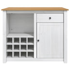 Küchentrolley PANAMA 2 pcs Weiß und Honigwachs 112 x 77 x 90 cm