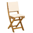 Außen Bistro-Stühle mit Kissen 6 pcs Cremeweiß 38 x 46 x 85 cm