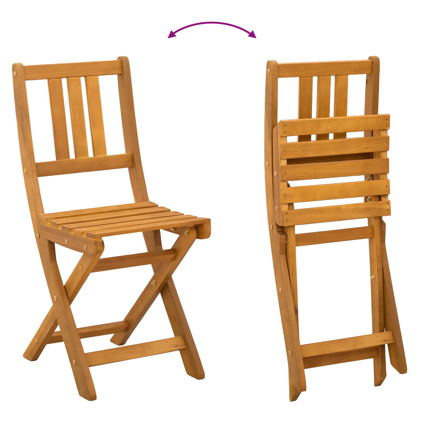 Außen Bistro-Stühle mit Kissen 6 pcs Cremeweiß 38 x 46 x 85 cm