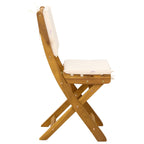 Außen Bistro-Stühle mit Kissen 6 pcs Cremeweiß 38 x 46 x 85 cm