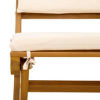 Außen Bistro-Stühle mit Kissen 8 pcs Cremeweiß 38 x 46 x 85 cm