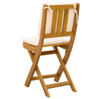 Außen Bistro-Stühle mit Kissen 8 pcs Cremeweiß 38 x 46 x 85 cm