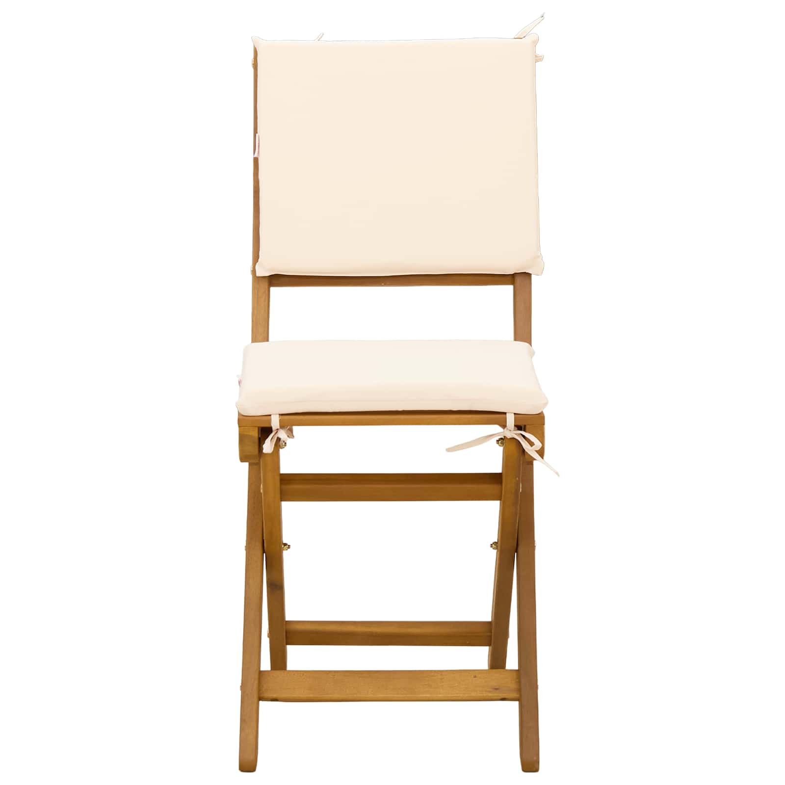 Außen Bistro-Stühle mit Kissen 8 pcs Cremeweiß 38 x 46 x 85 cm