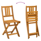 Außen Bistro-Stühle mit Kissen 8 pcs Cremeweiß 38 x 46 x 85 cm