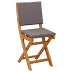 Außen Bistro-Stühle mit Kissen 8 pcs Dunkelgrau 38 x 46 x 85 cm