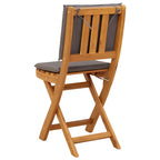 Außen Bistro-Stühle mit Kissen 8 pcs Dunkelgrau 38 x 46 x 85 cm