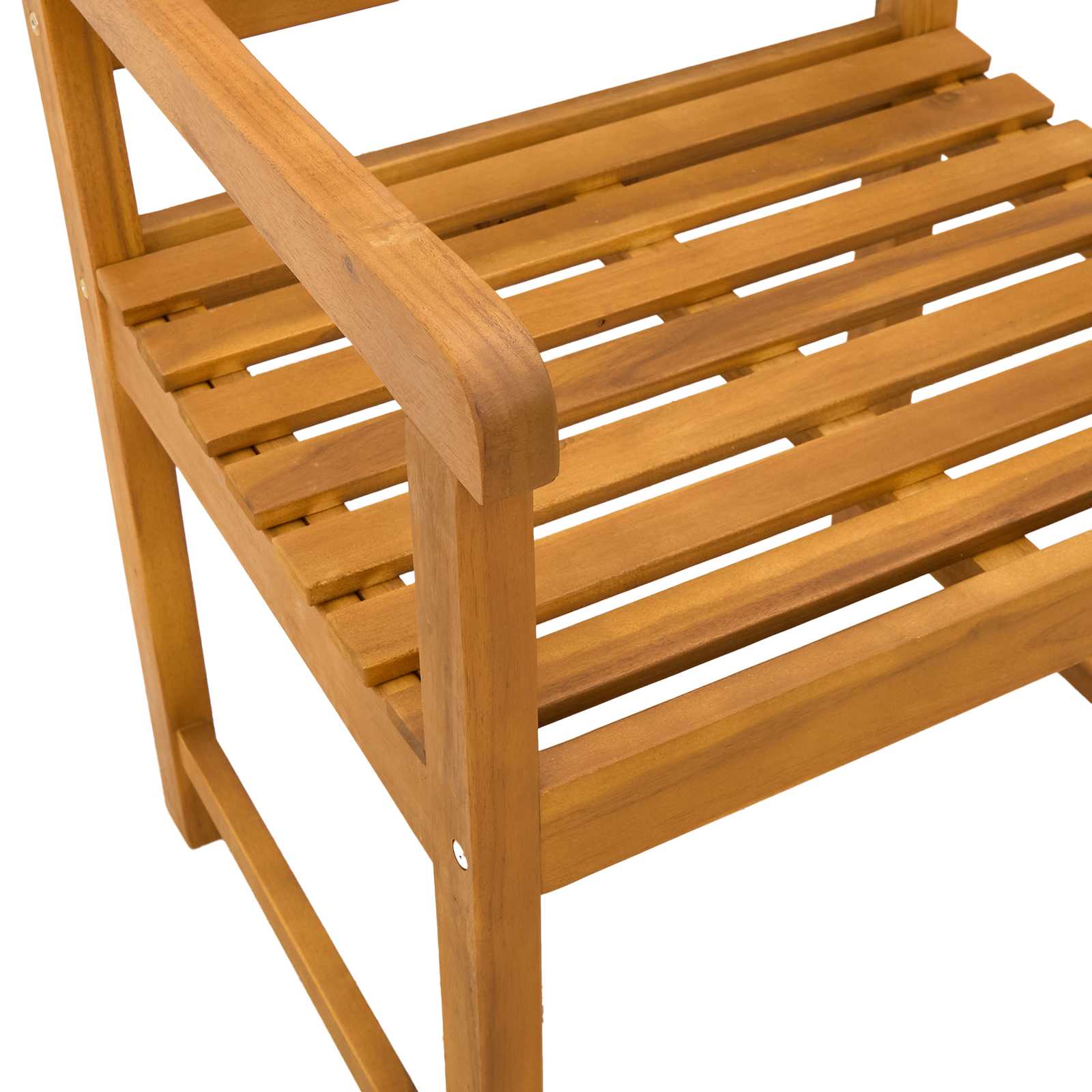 Bank Outdoor 6 pcs Natur 56 x 55,5 x 90 cm Massivholz Akazie