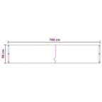 Balkonsichtschutz Terrakotta 90 x 700 cm HDPE und Aluminium